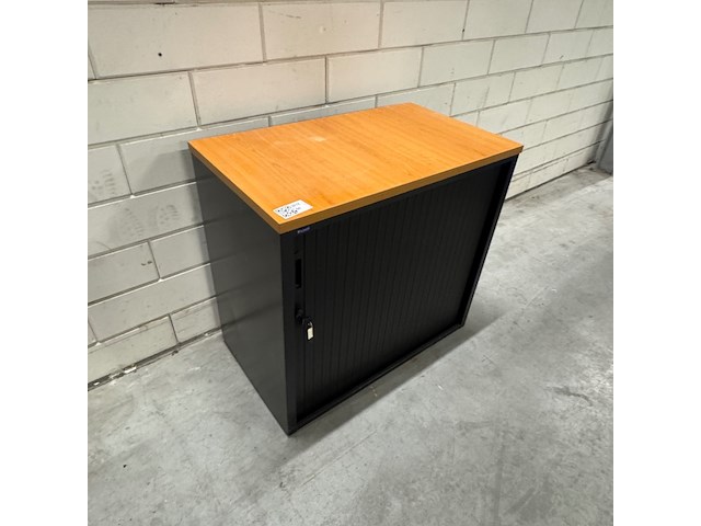 Roldeurkast, zwart/beuken - afbeelding 4 van  5