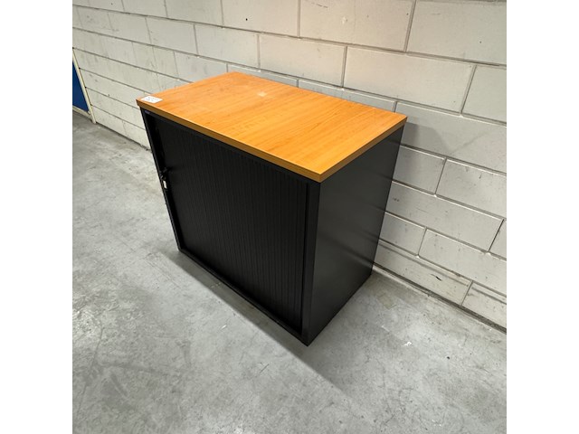 Roldeurkast, zwart/beuken - afbeelding 5 van  5