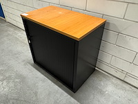 Roldeurkast, zwart/beuken - afbeelding 5 van  5