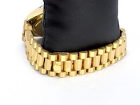 Rolex - gouden rolex oyster perpetual day date polshorloge met natuurlijke diamanten - afbeelding 8 van  11