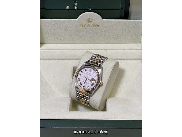 Rolex datejust - 16233 - pyramid dial - 1989 - afbeelding 4 van  17