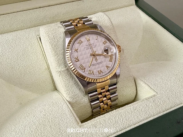 Rolex datejust - 16233 - pyramid dial - 1989 - afbeelding 11 van  17