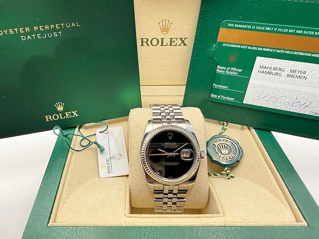 Rolex datejust 116200 | black dial | jubilee | 2017 - afbeelding 1 van  1