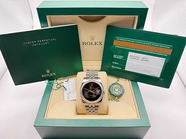 Rolex datejust 116200 | black dial | jubilee | 2017 - afbeelding 8 van  12