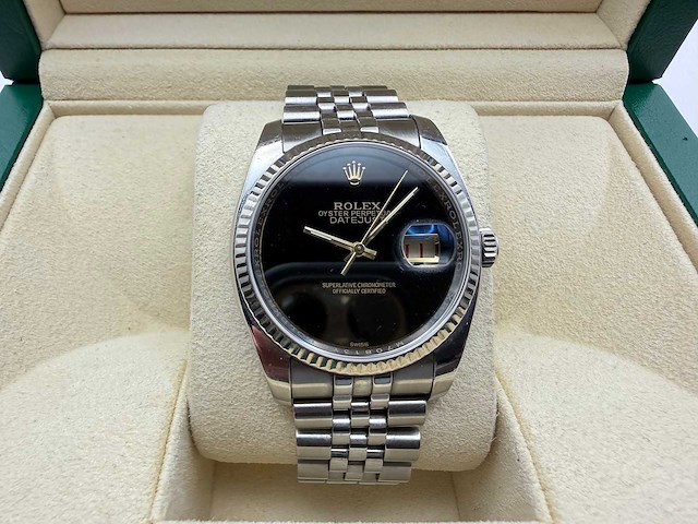 Rolex datejust 116200 | black dial | jubilee | 2017 - afbeelding 1 van  12