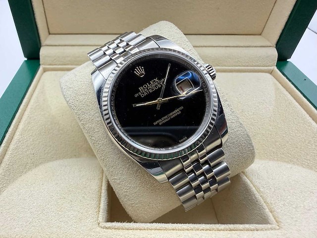 Rolex datejust 116200 | black dial | jubilee | 2017 - afbeelding 2 van  12