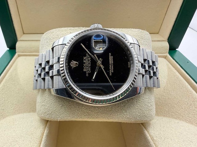 Rolex datejust 116200 | black dial | jubilee | 2017 - afbeelding 12 van  12