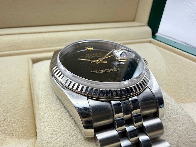 Rolex datejust 116200 | black dial | jubilee | 2017 - afbeelding 9 van  12