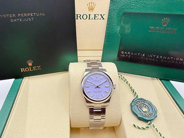 Rolex datejust 31 | 277200 | lavender dial | unworn - afbeelding 3 van  12