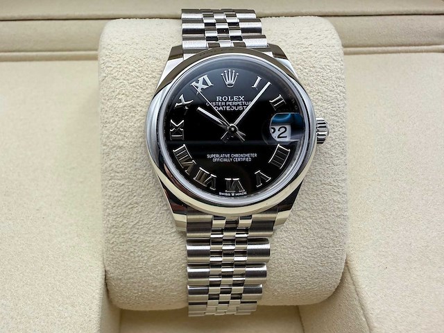 Rolex datejust 31 278240 | black roman dial | jubilee | unworn | 2026 - afbeelding 8 van  12