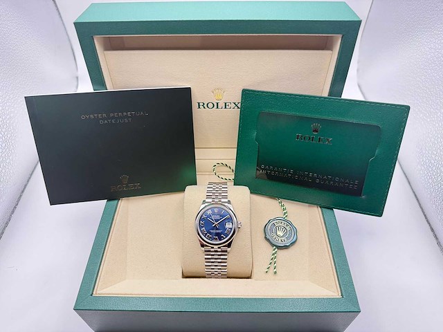 Rolex datejust 31 278240 | blue roman | jubilee | - afbeelding 4 van  12