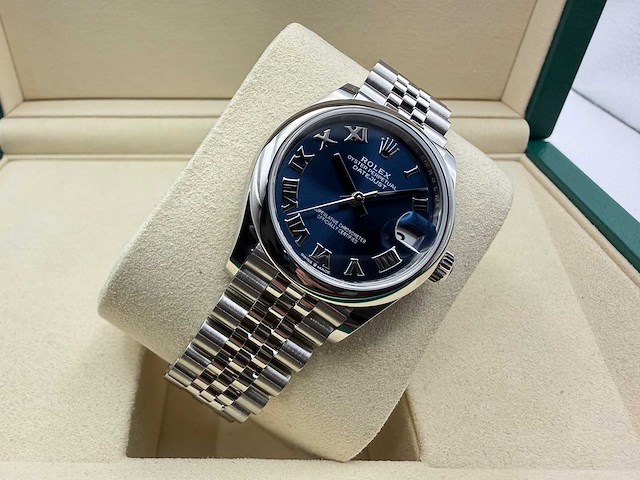 Rolex datejust 31 278240 | blue roman | jubilee | - afbeelding 6 van  12