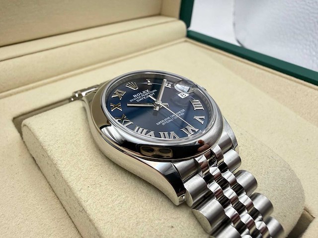 Rolex datejust 31 278240 | blue roman | jubilee | - afbeelding 11 van  12