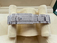 Rolex datejust 31 | 278240 | full "iced" out with natural diamonds arabic dial - afbeelding 8 van  12
