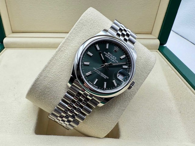 Rolex datejust 31 278240 | mint green | jubilee | 2025 - afbeelding 6 van  12