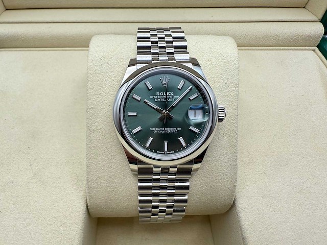 Rolex datejust 31 278240 | mint green | jubilee | 2025 - afbeelding 5 van  12