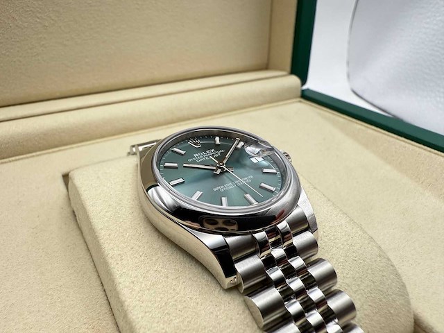 Rolex datejust 31 278240 | mint green | jubilee | 2025 - afbeelding 11 van  12