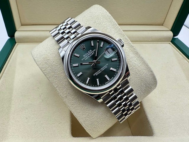 Rolex datejust 31 278240 | mint green | jubilee | unworn | 2026 - afbeelding 5 van  12