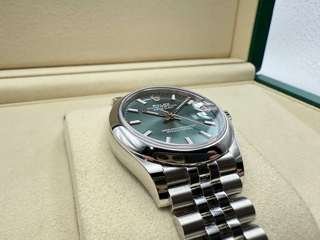 Rolex datejust 31 278240 | mint green | jubilee | unworn | 2026 - afbeelding 5 van  12