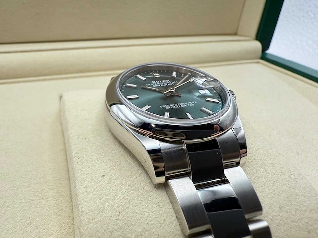 Rolex datejust 31 278240 | mint green | unworn | 2026 - afbeelding 10 van  12