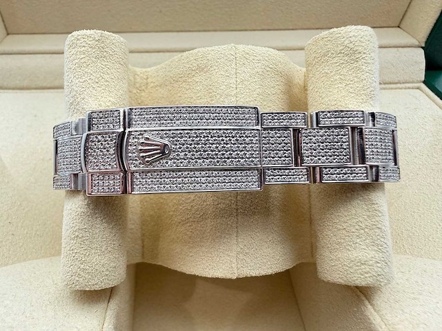 Rolex datejust 31 278240 | steel oyster iced out natural diamonds | roman dial | 2023 - afbeelding 3 van  12