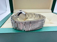 Rolex datejust 31 278240 | steel oyster iced out natural diamonds | roman dial | 2023 - afbeelding 6 van  12