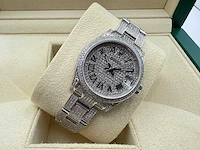 Rolex datejust 31 278240 | steel oyster iced out natural diamonds | roman dial | 2023 - afbeelding 6 van  12