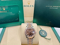Rolex datejust 31 278271 | chocolate diamond dial | jubilee | 2026 | unworn - afbeelding 7 van  10
