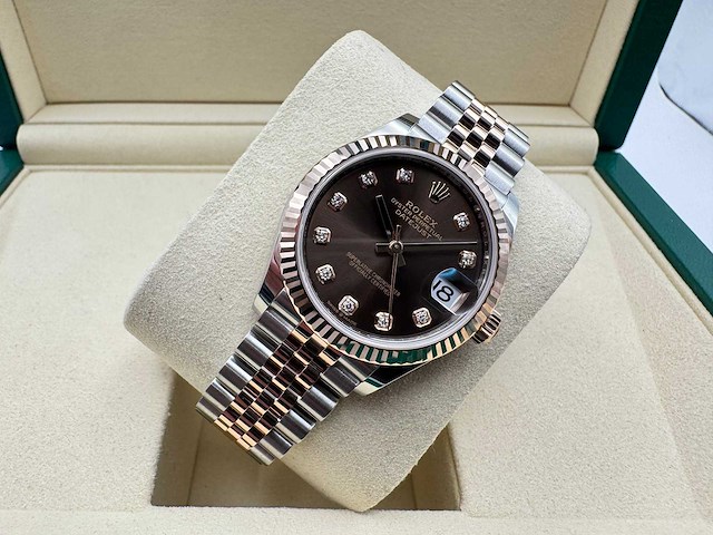 Rolex datejust 31 278271 | chocolate diamond dial | jubilee | 2026 | unworn - afbeelding 4 van  10