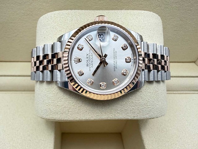 Rolex datejust 31 278271 | silver diamond dot | jubilee | unworn | 2026 - afbeelding 7 van  11