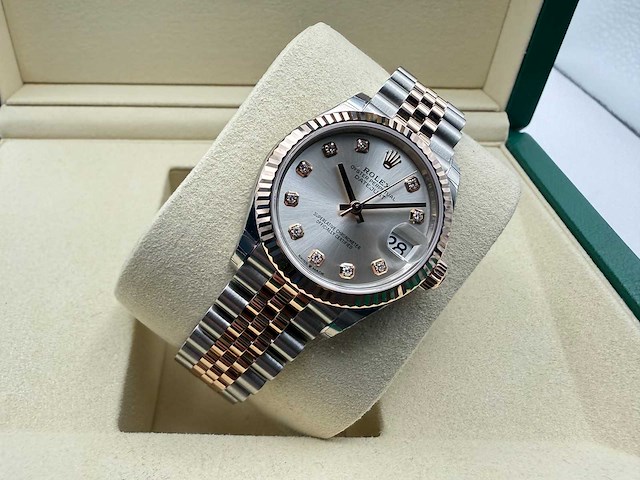 Rolex datejust 31 278271 | silver diamond dot | jubilee | unworn | 2026 - afbeelding 4 van  5