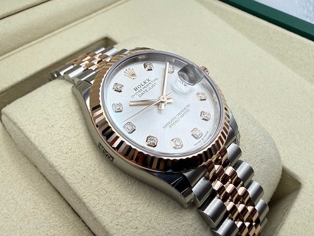 Rolex datejust 31 278271 | silver diamond dot | jubilee | unworn | 2026 - afbeelding 5 van  5