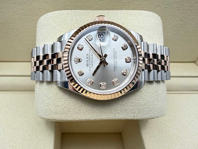 Rolex datejust 31 278271 | silver diamond dot | jubilee | unworn | 2026 - afbeelding 7 van  11