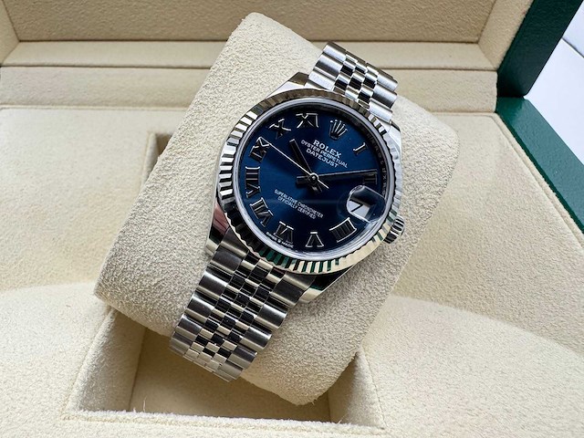 Rolex datejust 31 278274 | blue roman | jubilee | 2025 - afbeelding 6 van  12