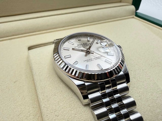 Rolex datejust 31 278274 | silver dial | jubilee | unworn | 2026 - afbeelding 8 van  10