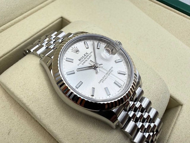 Rolex datejust 31 278274 | silver dial | jubilee | unworn | 2026 - afbeelding 9 van  10