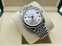 Rolex datejust 31 278274 | silver diamond dot | jubilee | 2026 | unworn - afbeelding 5 van  12