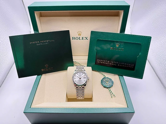 Rolex datejust 31 278274 | silver diamond dot | jubilee | 2026 | unworn - afbeelding 4 van  12