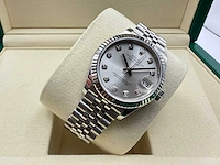 Rolex datejust 31 278274 | silver diamond dot | jubilee | 2026 | unworn - afbeelding 6 van  12