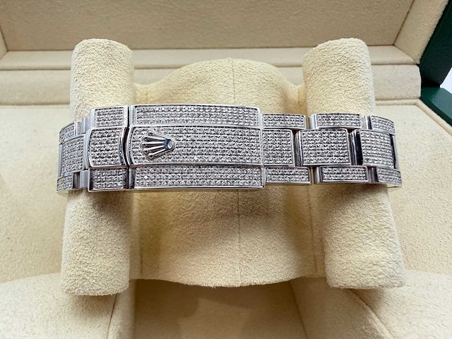 Rolex datejust 31 | steel oyster iced out natural diamonds | arabic dial | 2023 - afbeelding 6 van  8