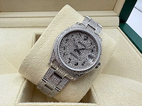 Rolex datejust 31 | steel oyster iced out natural diamonds | arabic dial | 2023 - afbeelding 6 van  12