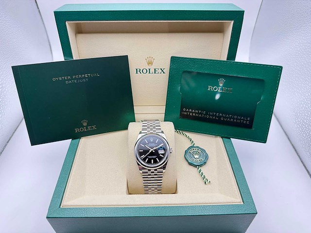 Rolex datejust 36 126200 | black dial | jubilee | 2026 | unworn - afbeelding 2 van  6