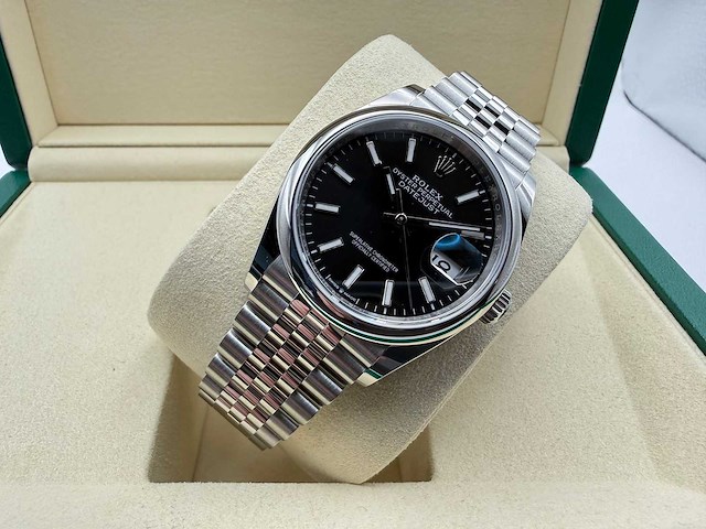 Rolex datejust 36 126200 | black dial | jubilee | 2026 | unworn - afbeelding 6 van  12