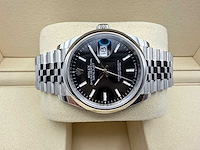 Rolex datejust 36 126200 | black dial | jubilee | 2026 | unworn - afbeelding 7 van  12