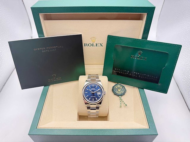 Rolex datejust 36 126200 | blue | 2026 | full set - afbeelding 9 van  12