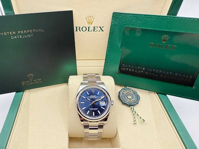 Rolex datejust 36 126200 | blue | 2026 | full set - afbeelding 2 van  8
