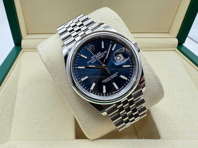 Rolex datejust 36 126200 | blue dial | jubilee | unworn | 2026 - afbeelding 5 van  12