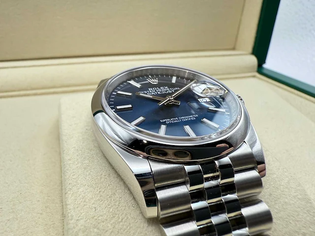 Rolex datejust 36 126200 | blue dial | jubilee | unworn | 2026 - afbeelding 2 van  12