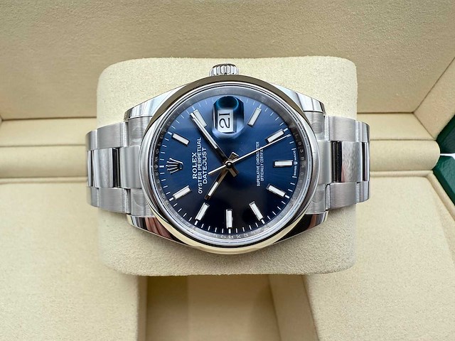 Rolex datejust 36 126200 | blue dial | oyster | unworn | 2026 - afbeelding 7 van  12