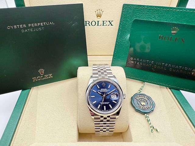 Rolex datejust 36 126200 | blue | jubilee | 2026 - afbeelding 3 van  10